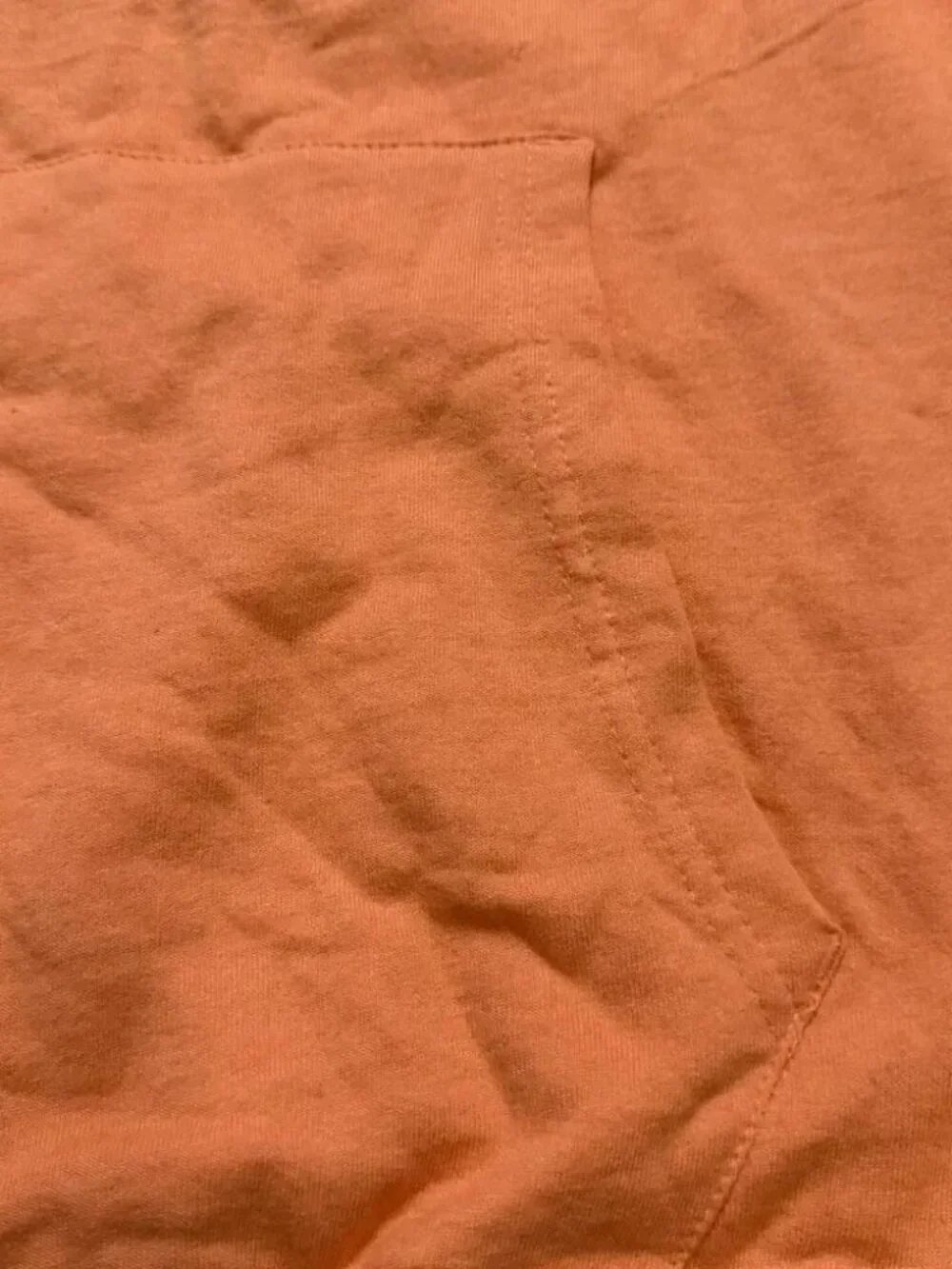 Gap Hoodie Men’s XL Orange Arch Logo Fleece Pullover Sweatshirt Warm